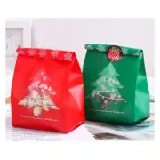50Pcs Christmas Candy Bag Snowflake Xmas Tree Cookies Packaging Decor