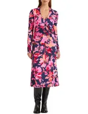 [Marcs] I Pink He Knows Jersey Dress in Pink Multi
