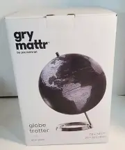 Gry Mattr Globe Trotter Desk Globe 7.8" X 7.8" X 11"