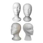 Mannequin Head Foam Wigs Head Stable Easy to Carry Manikin Display Stand Model
