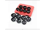 14 Pcs Cup Type Oil Filter Wrench Tool Set Removal Socket Kit Service Oil Change