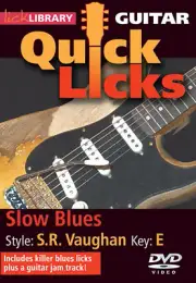 Slow Blues Quick Licks Guitar Lessons Stevie Ray Vaughan Style SRV Video DVD