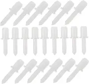60pcs Repair Shutter Repair Curtain Accessories Universal Tool Hotfix Tool Plastic Shutter Repair Pin Shutter Replacement Pin It Can Move Part White Plantation Shutter Repair Pin