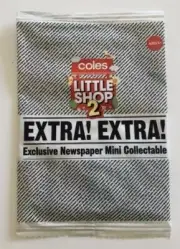 Coles NEWSPAPER Mini Little Shop 2 Collectable *LIMITED EDITION* Exclusive NEW