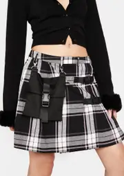 [Black Friday] Nancy Pink Tartan Mini Skirt