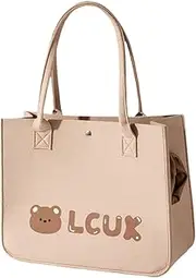 ＡＷＨＡＯ Cat Carrier Bag Dog Carrier Pet Outing Bag Puppy Travel Bag for Walking Hiking Outdoor, Brown, M