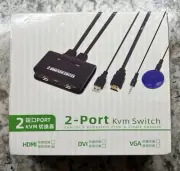 JideTech 2-Port USB HDMI Cable KVM Switch Video Cables & USB