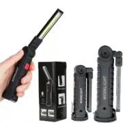 Portable COB LED Work Light Car Garage Mechanic USB Rechargeable Torch Lamp AUS