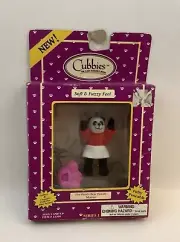 Just Toys Cubbies Series 1 Soft & Fuzzie Panda Bear Mama Poseable Figure Vtg NEW