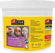 Li-Qua-Che Pourable Paper Mache 1 Gallon Casting Compound, White