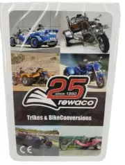 Rewaco Playing Cards Motorcycle Trike Bike Conversions 25th Anniversary Deck
