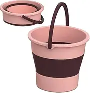 Collapsible Bucket Silicone, Portable Folding Bucket with Handle, Multipurpose Saving Place Water Bucket for Camping,Soaking, Fishing,Cleaning
