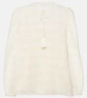 [Frame] Frame Cotton lace blouse AU 12 white