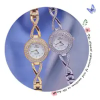 在飛比找Yahoo奇摩拍賣-7-11運費0元優惠優惠-現貨手錶腕錶BS新款熱銷手錶廠家直銷外貿鏈錶滿鉆輕奢小眾女錶