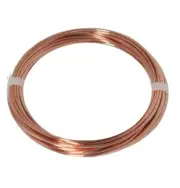 16 Ga Bare Solid Copper Wire ( Half Hard ) 1/4 Lb. - 31.5 Ft / Coil