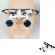 Binocular Loupe Magnifier Glasses LED Head Light Medical Surgical Dental Glasses