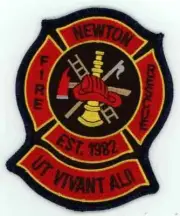 UNKNOWN STATE NEWTON FIRE RESCUE DEPARTMENT NICE SHOULDER PATCH POLICE SHERIFF