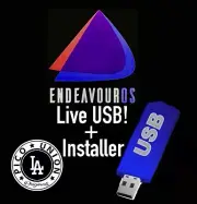 Endeavor OS Linux Bootable Live USB + Installer Try Arch Linux Made Easy