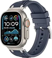 [KEYSJEFF] Compatible with Apple Watch Series 10 Strap 46mm Soft Silicone Breathable Strap for iWatch Ultra 1/2 49mm Series 9/8/7/6/5/4/SE 45mm/44mm Men Women