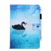 Swan Pattern Horizontal Flip Leather Case For Ipad Air / Air 2 / Ipad Pro 9.7 2016 / Ipad 9.7 2017 / 9.7 2018 With Holder and Card Slot and Wallet