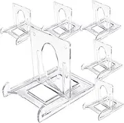6Pcs Plastic Easel Stands Display Holders for Plates Cards and Artwork Space Saving Design for Home Office Weddings and Shops