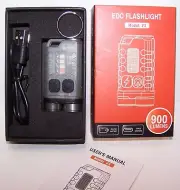 V3 EDC Keychain Flashlight Mini Torch Work Light Magnet Camping Pocket Lantern