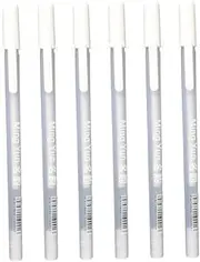 Kisangel 6 Pcs White Oil Based Paint Marker Extra Fine Tip Permanent Ink for Arts Crafts Glass Wood Metal Quick Drying Versatile Use