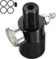 jojofuny Inflatable Adapter for Co2 Regulator 8mm Quick Connect Night Light Pressure Monitor