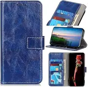 Samsung Galaxy A15 5G Case, Sturdy Practical Samsung Galaxy A15 5G Phone Case, Magnetic Flip Wallet Case for Samsung Galaxy A15 5G Case, Blue