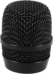 HYTROVE Metal Microphone Head Cover Replacement Grille for Wireless Mic Durable Mesh Protector Compatible with Bayer Ktv Mic Aesthetic Design for Performances and Recordings
