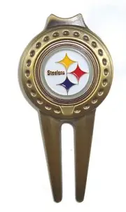 Pittsburgh Steelers Divot Tool with Golf Ball Marker