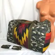 TIGERBEAR REPUBLIK CAMO CAMOUFLAGE AZTEC X Lg Gym Bag Duffel Tote Bag NWT