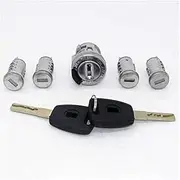 Car Front Door Ignition Switch Door Lock Ignition Switch Barrel Lock with 2 Keys/Fit for Fiat Doblo Cargo Punto Panda