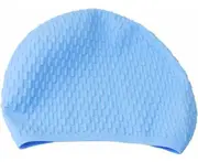 Light Blue-Swimming Cap,Waterproof Swimming Cap,Swimming Cap for Long Hair,Premium Quality Waterproof Silicone Swimming Caps