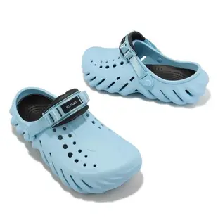 Crocs 洞洞鞋 Echo Clog 北極藍 輕量 防水 男鞋 女鞋 波波克駱格 卡駱馳 207937411