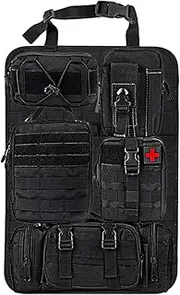 Car Back Seat Organizer - Automotive Organizer Backseat - 600D Nylon Adjustable Buckle Strap Multifunctional Car Backseat Bag For SUVs, Pickup Truck