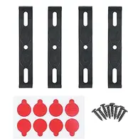 Frameless License Plate Holder -4 Piece Weatherproof Frameless License Plate Frame, License Plate Holder - Car License Plate Holders for Front and Back Tags,