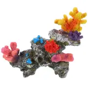 Simulated Coral Reef Ornaments Volcanoes Decor for Fish Tank Aquarium Accessory