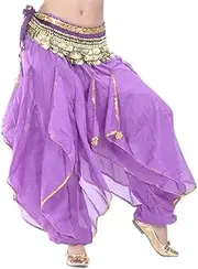 [BellyLady] Belly Dance Harem Pants Tribal Baggy Arabic Halloween Pants