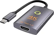 USB C to HDMI Adapter, USB Type-C HDMI Converter with One Click Play Function, 4K@60HZ USB-C HDMI Adapter Compatible with MacBook Pro, MacBook Air, iPad Pro, Pixelbook, XPS, Galaxy, and More