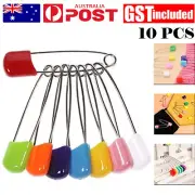 10PCS Large Baby Nappy Safety Pins Dress Clothing Nappy Hold Clip Tools 40-53mm