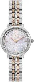 [Olivia Burton] Ultra Slim Honeycomb Two Tone Stainless Steel Grey Dial Women's Watch