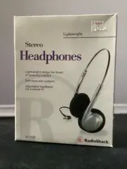 Radio Shack Lightweight Stereo Headphones Comfort Adjustable Headband 33-1160