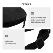 BLACK Squash Racquet Cover Bag Padded Racket Carrying Bag With Strap FF