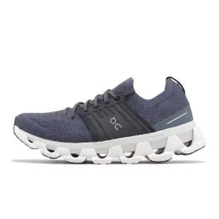 【On 昂跑】慢跑鞋 Cloudswift 3 男鞋 單寧藍 午夜藍 運動鞋 路跑 襪套 推進 昂跑(3MD10560045)