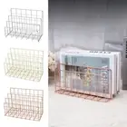 3 Compartments Magazine Organiser Shelf Multicolor Book Rack Home Decoration