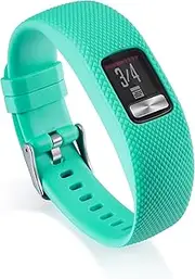 QGHXO Band for Garmin Vivofit 4, Soft Silicone Replacement Watch Band Strap for Garmin Vivofit 4 Activity Tracker, Small, Large, Ten Colors