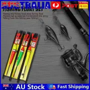 3pcs Fishing Slip Bobbers Floating Buoy Rock Fishing Line Long Tail Floating AU