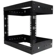 StarTech 8U Open Frame Wall Mount Equipment Rack - Adjustable Depth RK812WALLOA