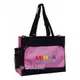 【葳爾登】MINI-K兒童手提袋便當袋/補習袋/文具袋可放A4/購物袋/MINI-K餐袋才藝袋2255粉紅色